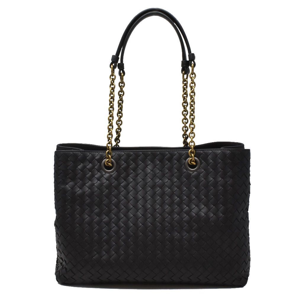 Bottega Veneta Tote Bag Leather Black Shoulder Bag